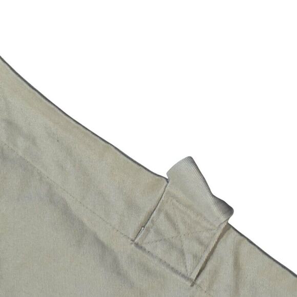 Set of 2 Woolrich Thick Cotton Twill Khaki Curtain Tab Panels Beige 52" x 80" - Picture 7 of 9